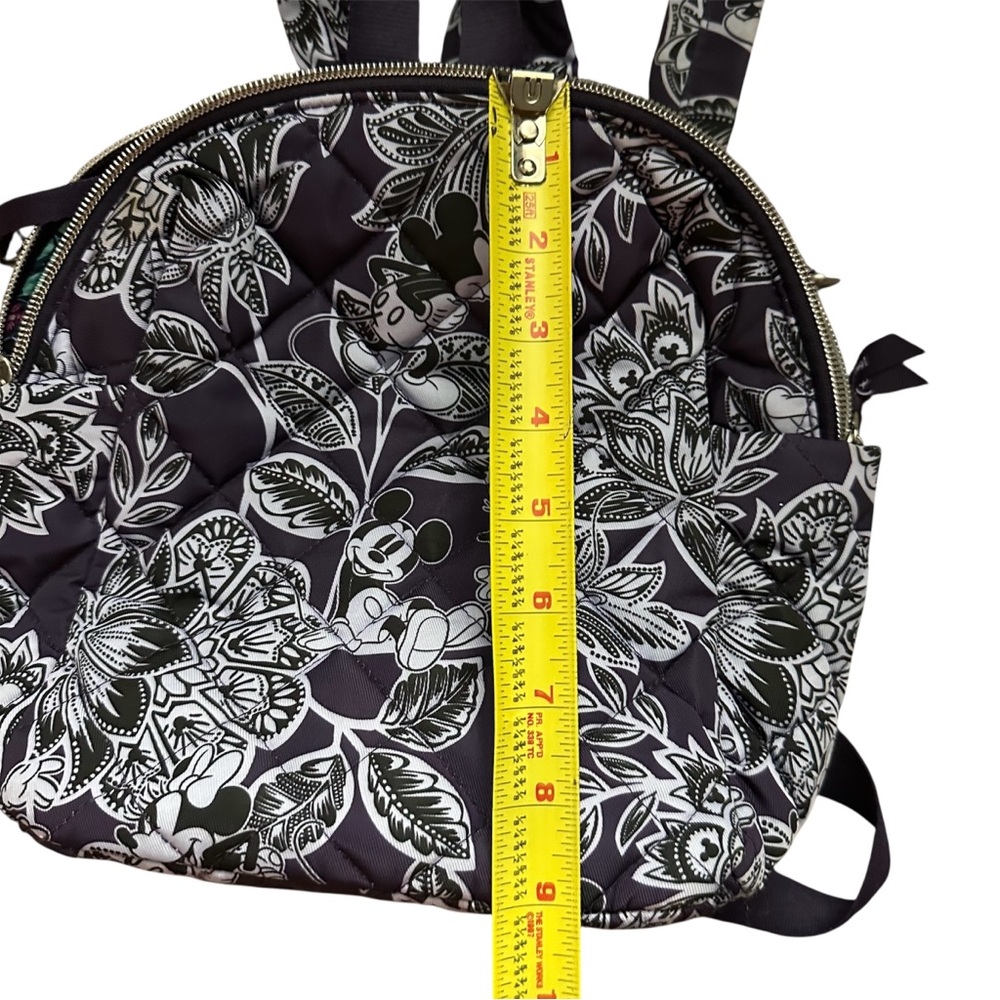 Vera Bradley Disney Mickey Minnie Mini Backpack Crossbody Quilted Floral Purple - Picture 6 of 10